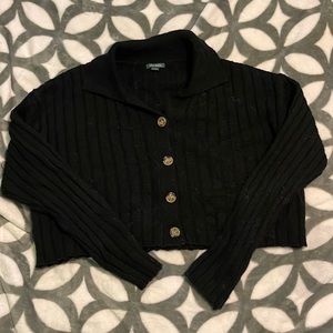 Wild Fable cropped collared sweater